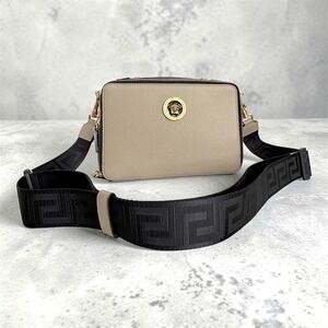 Versace Medusa 2-way Leather Zip-around Crossbody Bag Greca 1015570